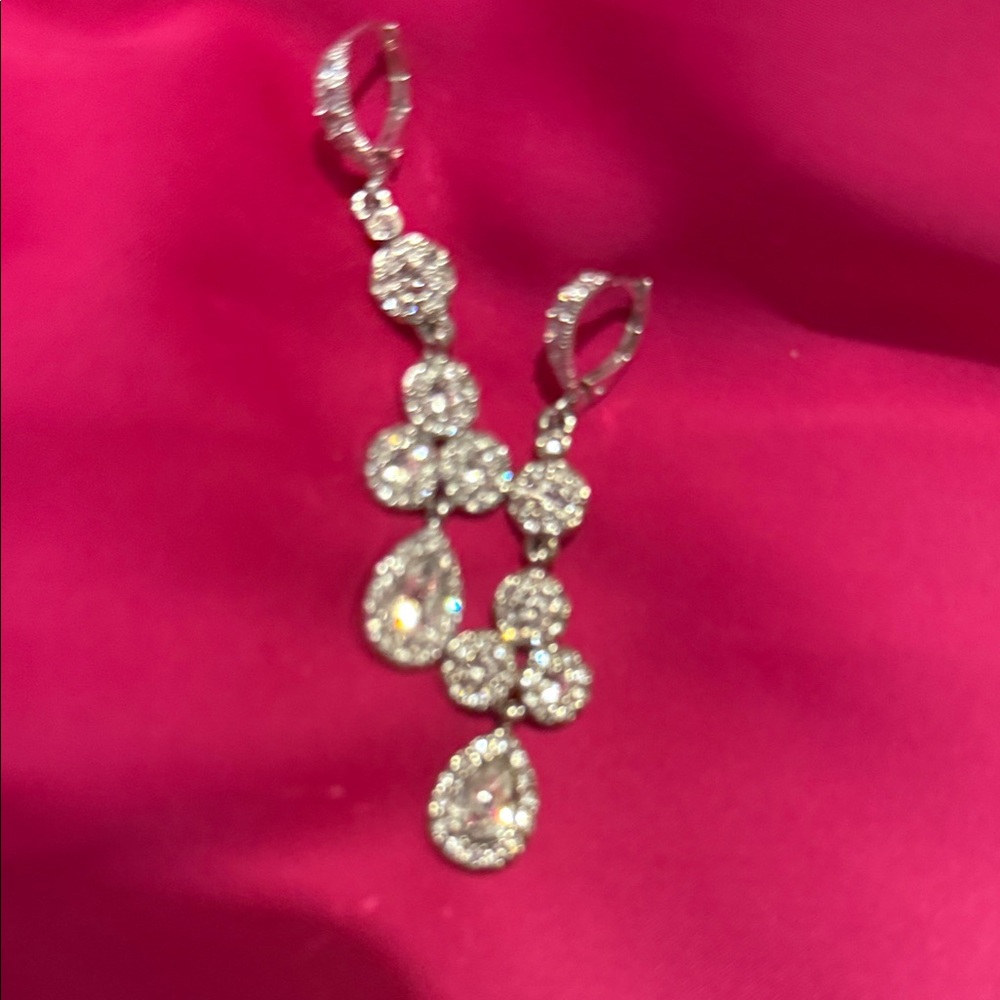 Givenchy Silver Drop Earrings - Picture 2 of 7